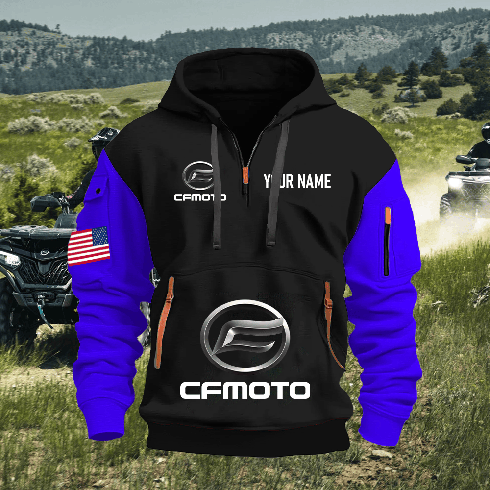 CF Custom Name Quarter Zipper Hoodie