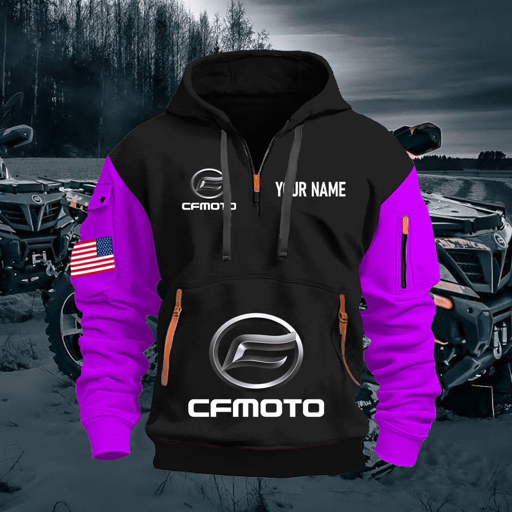 CF Custom Name Quarter Zipper Hoodie