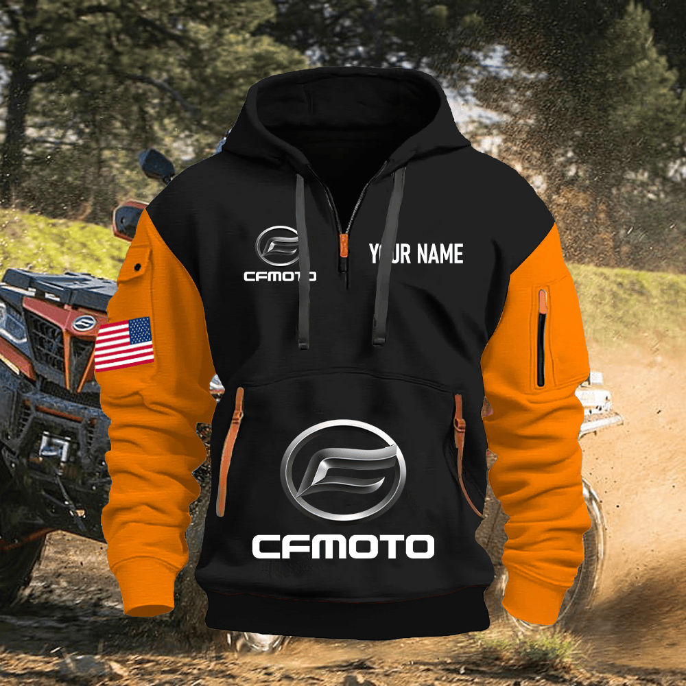 CF Custom Name Quarter Zipper Hoodie