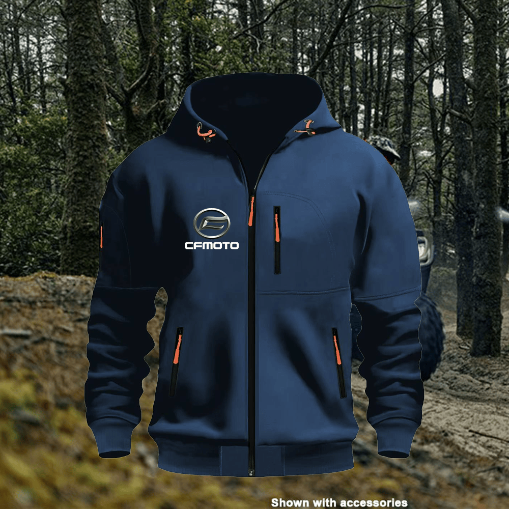 CF Custom Print Zipper Unisex Hoodie