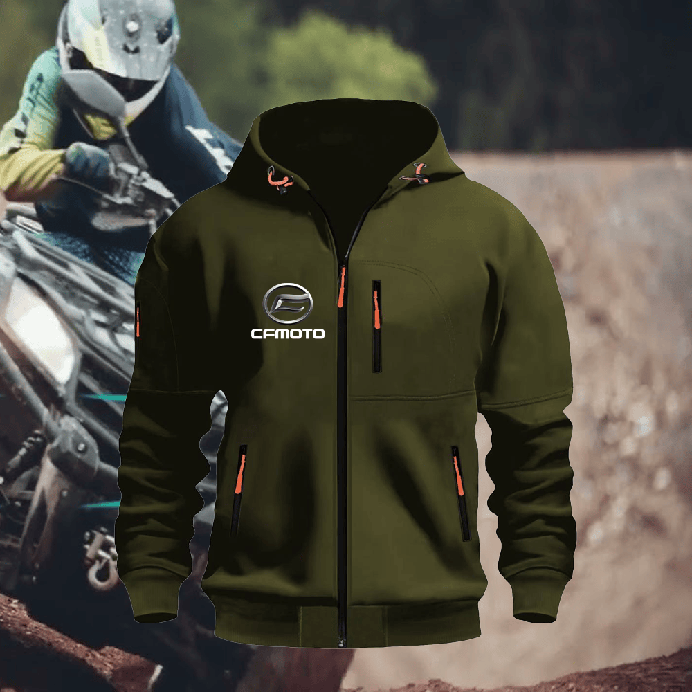 CF Custom Print Zipper Unisex Hoodie