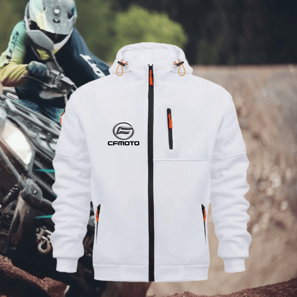 CF Custom Print Zipper Unisex Hoodie