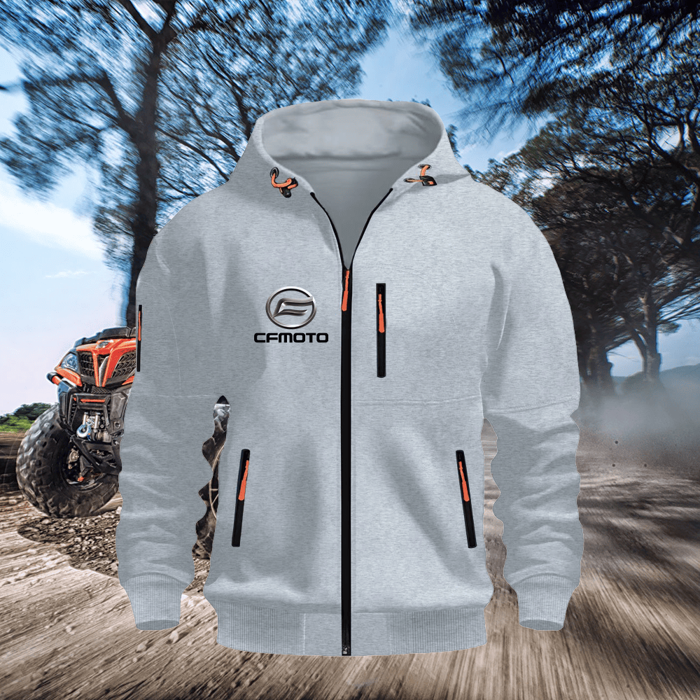 CF Custom Print Zipper Unisex Hoodie