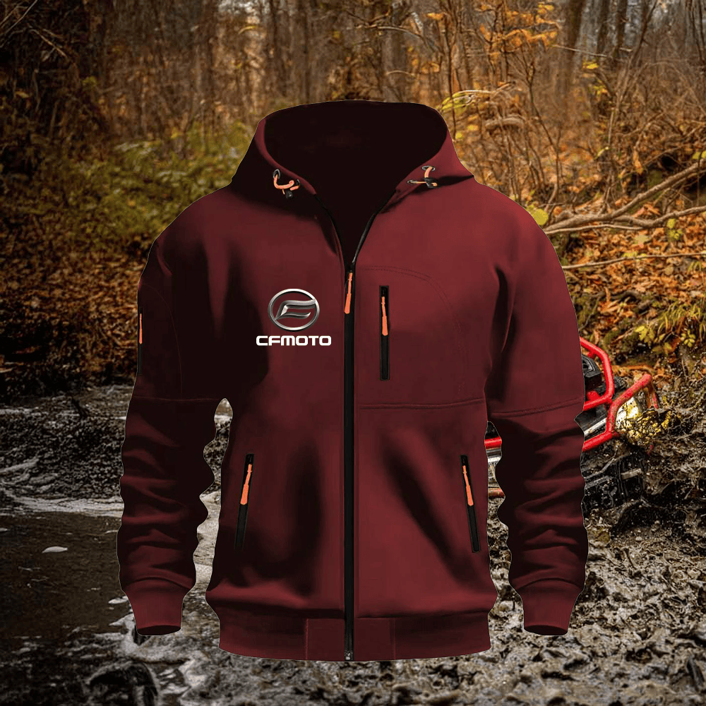 CF Custom Print Zipper Unisex Hoodie