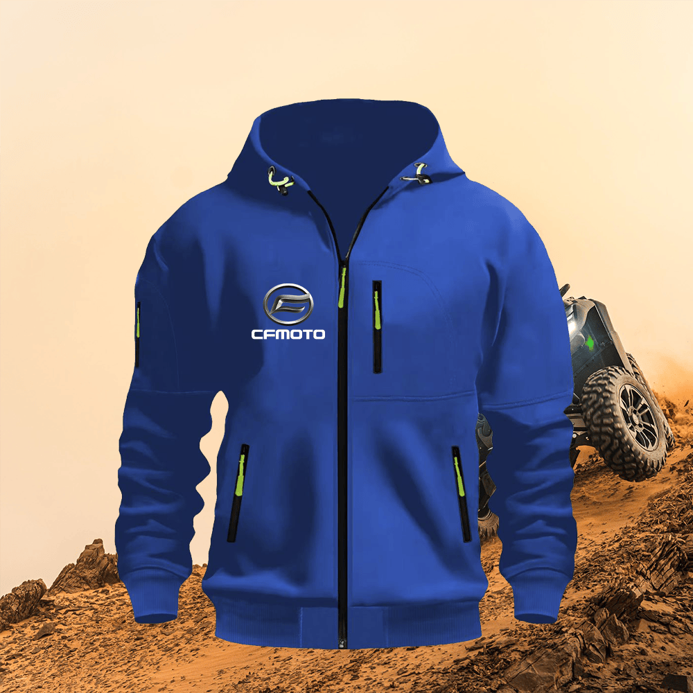 CF Custom Print Zipper Unisex Hoodie