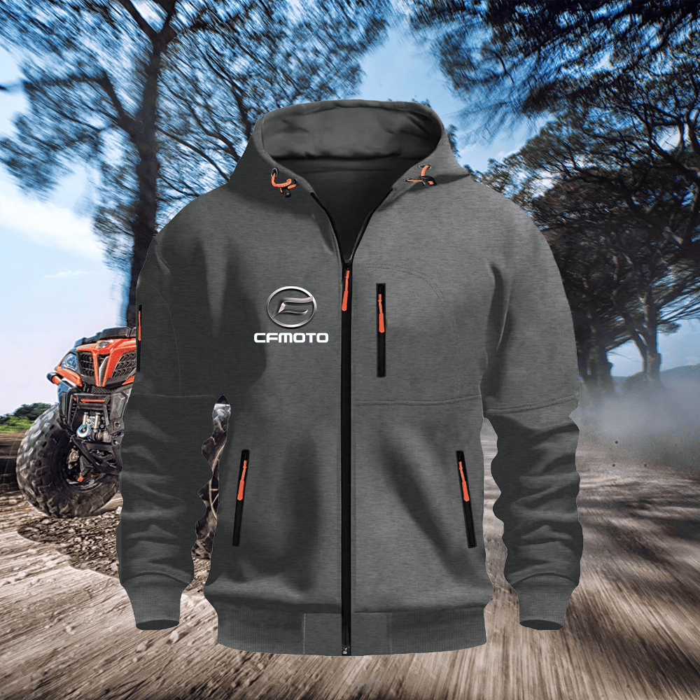 CF Custom Print Zipper Unisex Hoodie