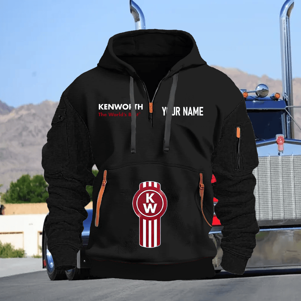KW Custom Name Quarter Zipper Hoodie