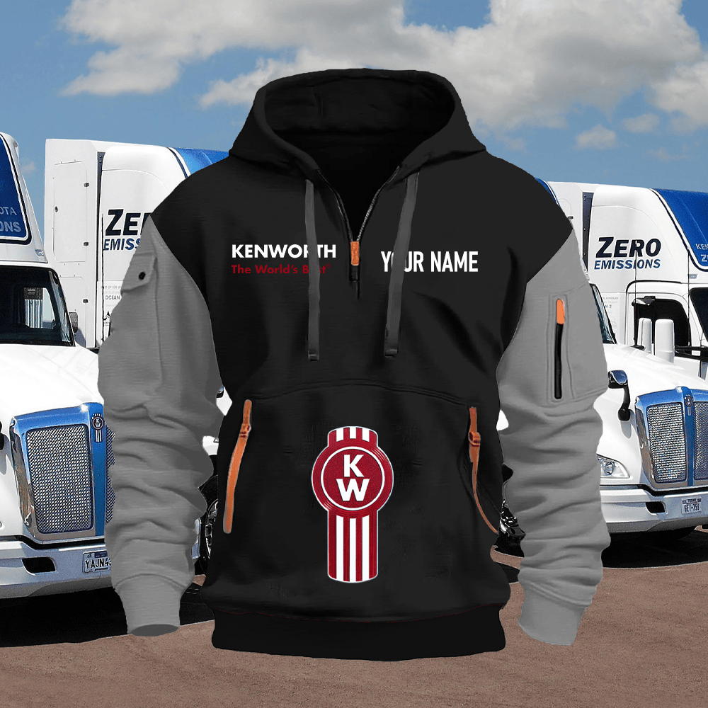 KW Custom Name Quarter Zipper Hoodie