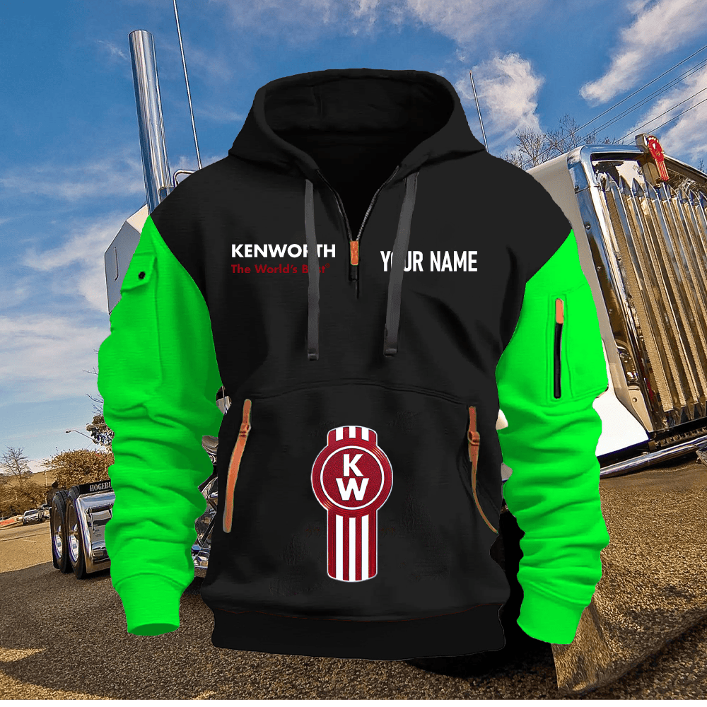 KW Custom Name Quarter Zipper Hoodie