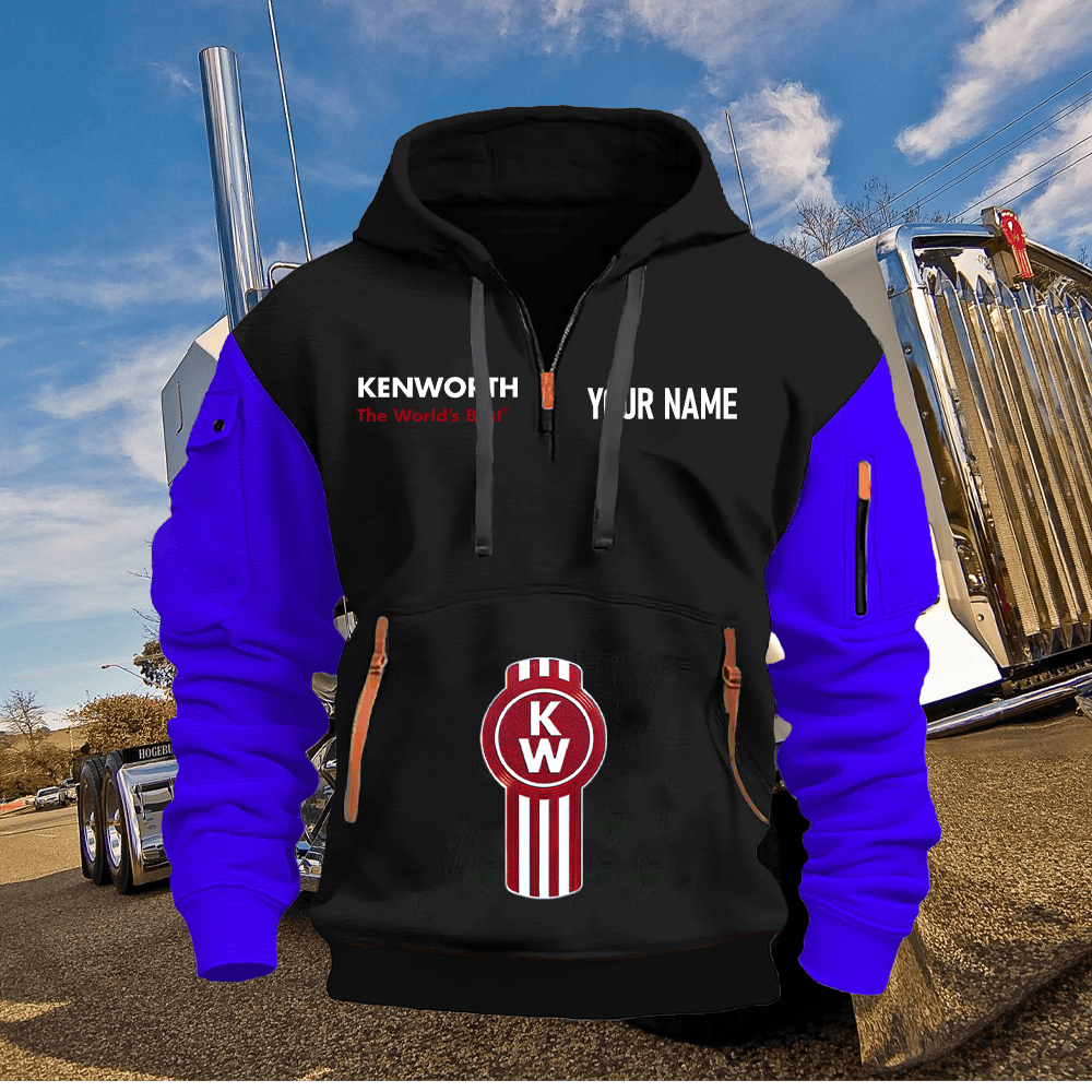 KW Custom Name Quarter Zipper Hoodie
