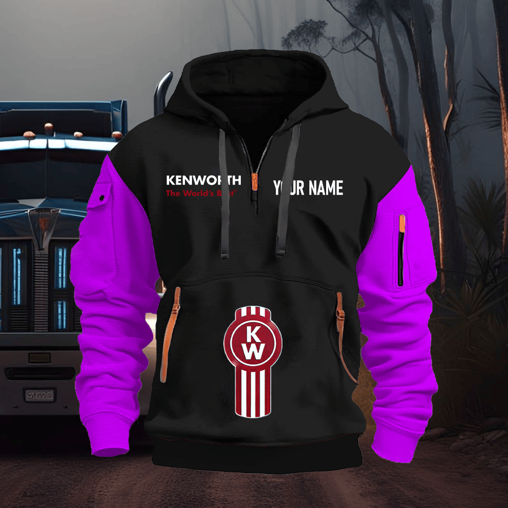 KW Custom Name Quarter Zipper Hoodie