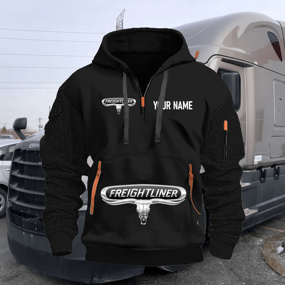 FR Custom Name Quarter Zipper Hoodie