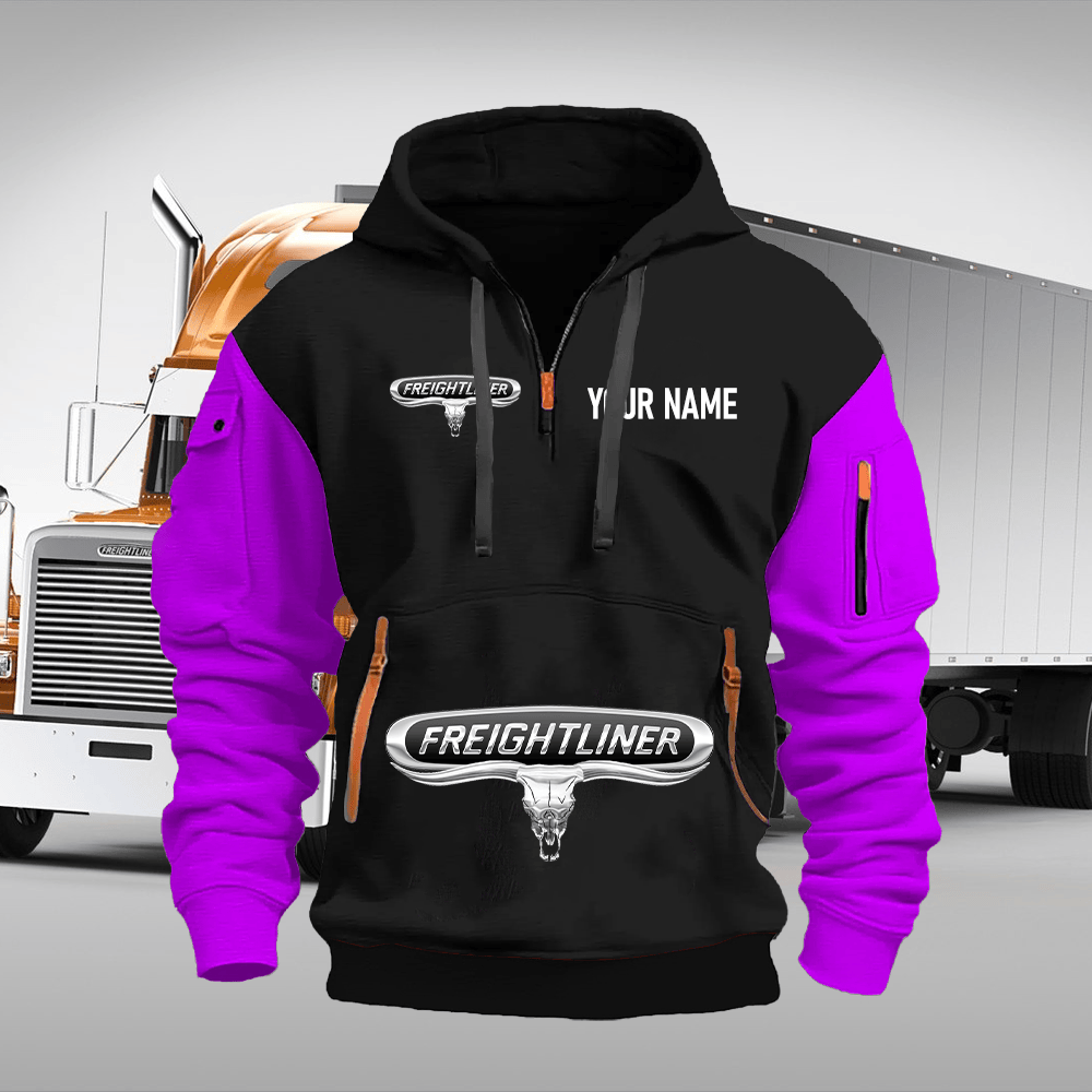 FR Custom Name Quarter Zipper Hoodie
