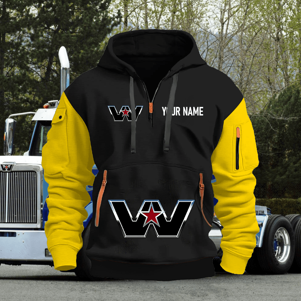 WS Custom Name Quarter Zipper Hoodie