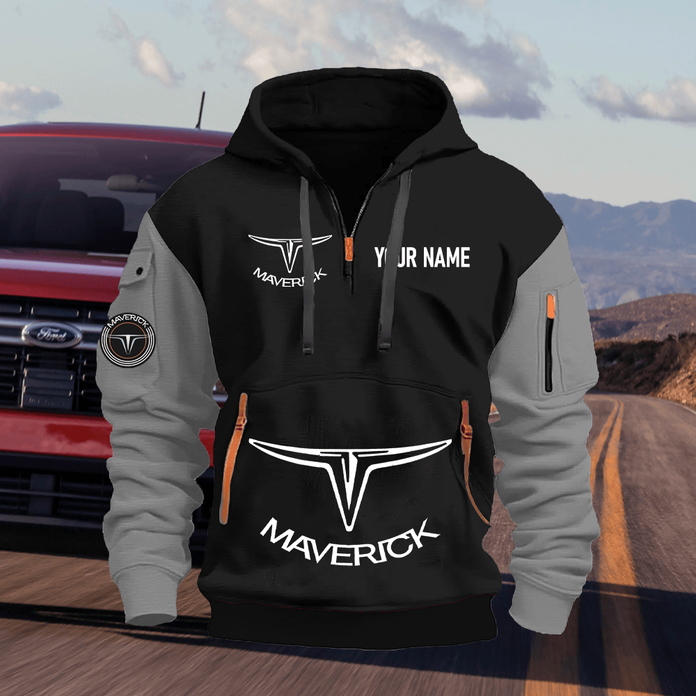 FD MV Custom Name Quarter Zipper Hoodie