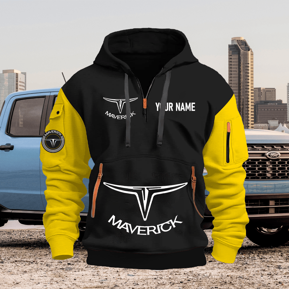 FD MV Custom Name Quarter Zipper Hoodie