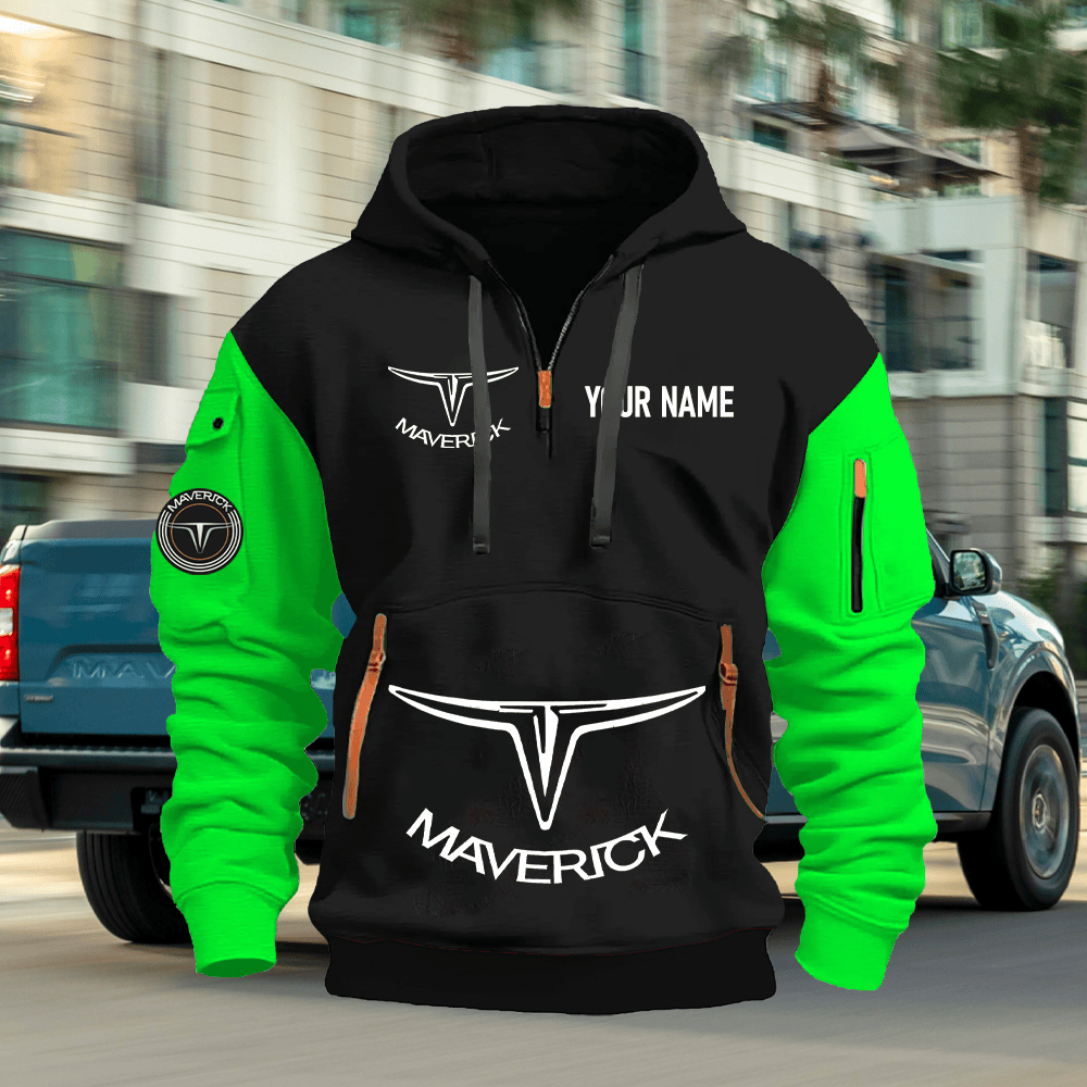 FD MV Custom Name Quarter Zipper Hoodie