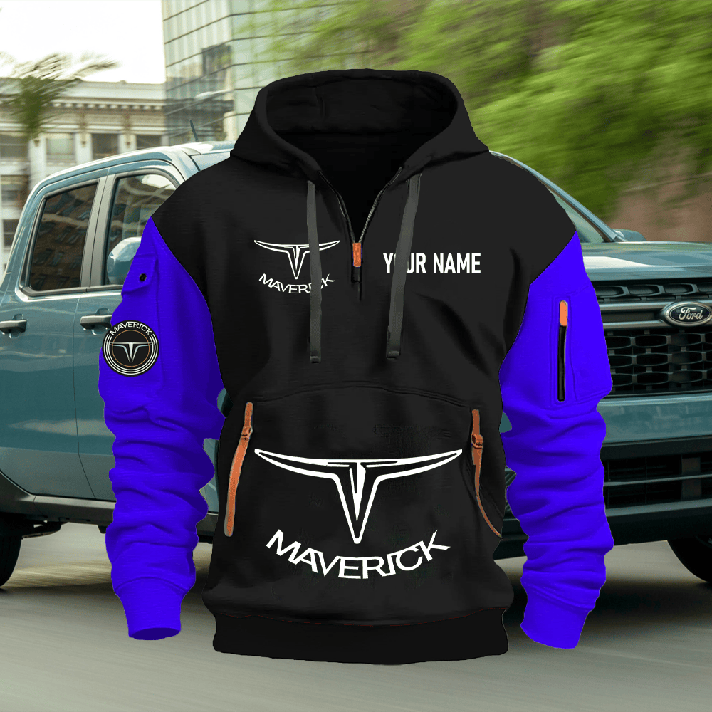 FD MV Custom Name Quarter Zipper Hoodie