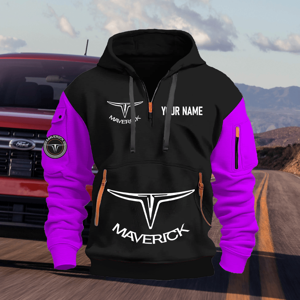 FD MV Custom Name Quarter Zipper Hoodie