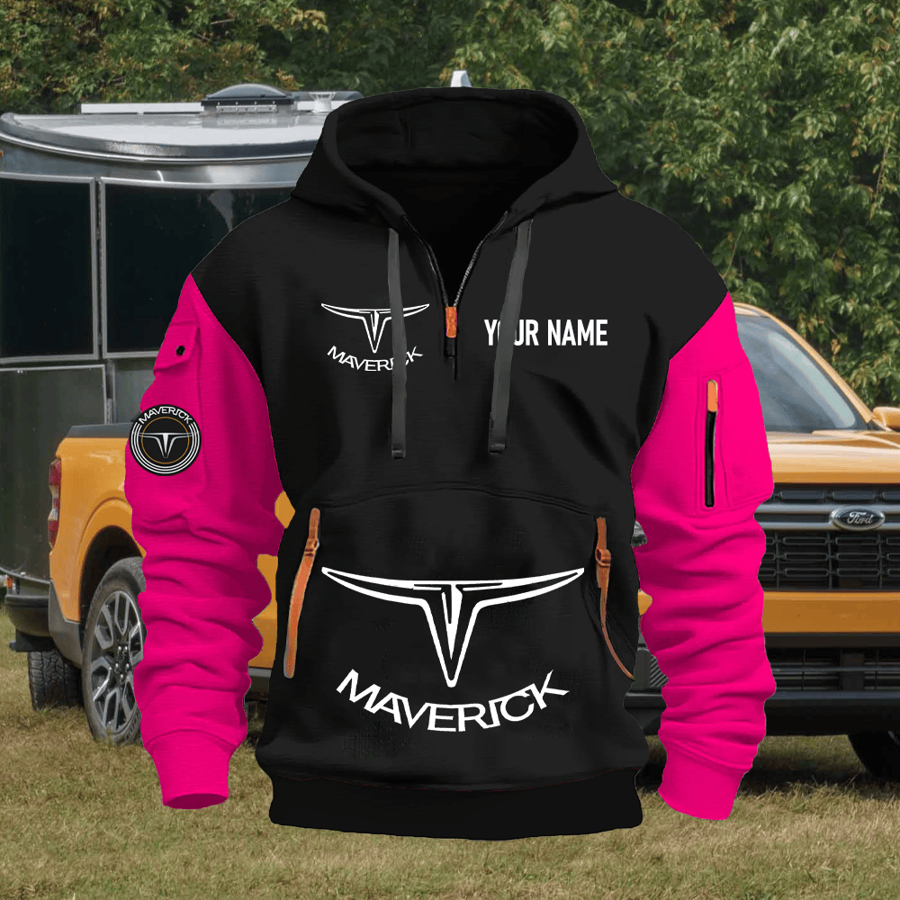 FD MV Custom Name Quarter Zipper Hoodie