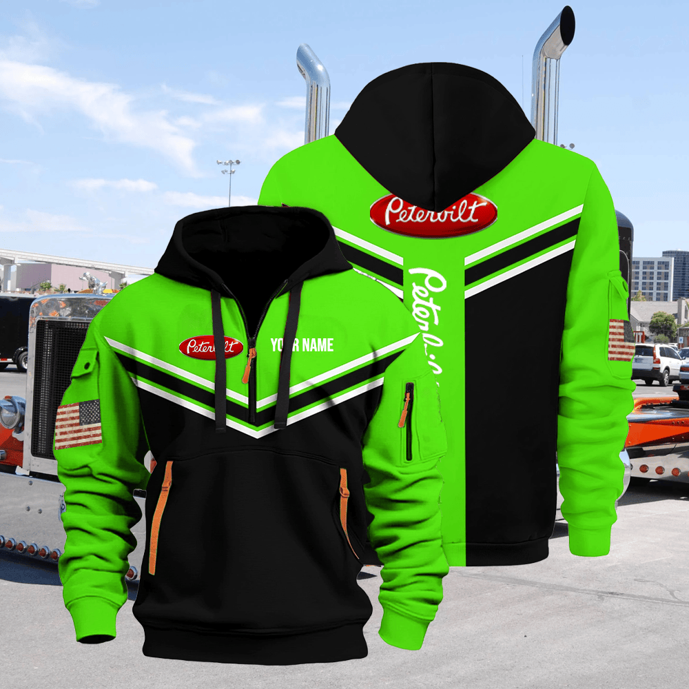 PB custom print name quarter zipper jacket