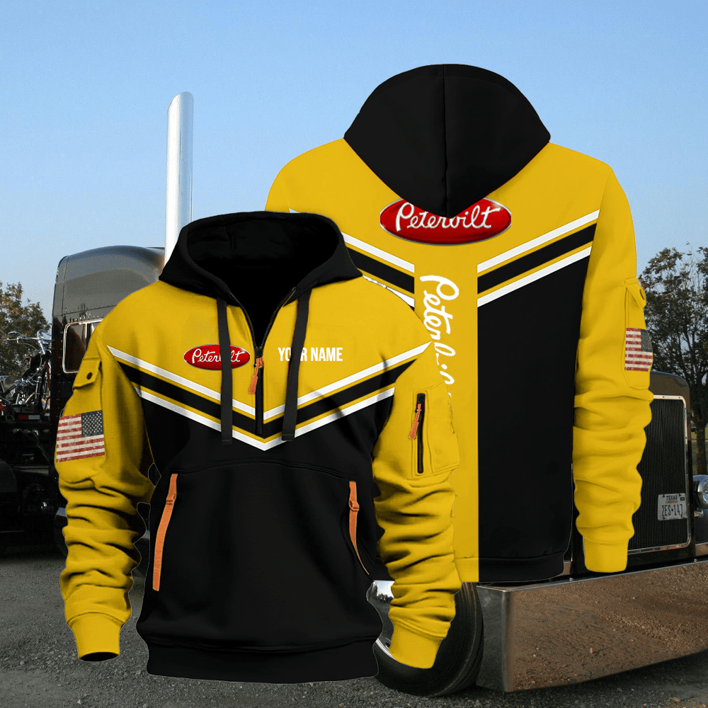 PB custom print name quarter zipper jacket