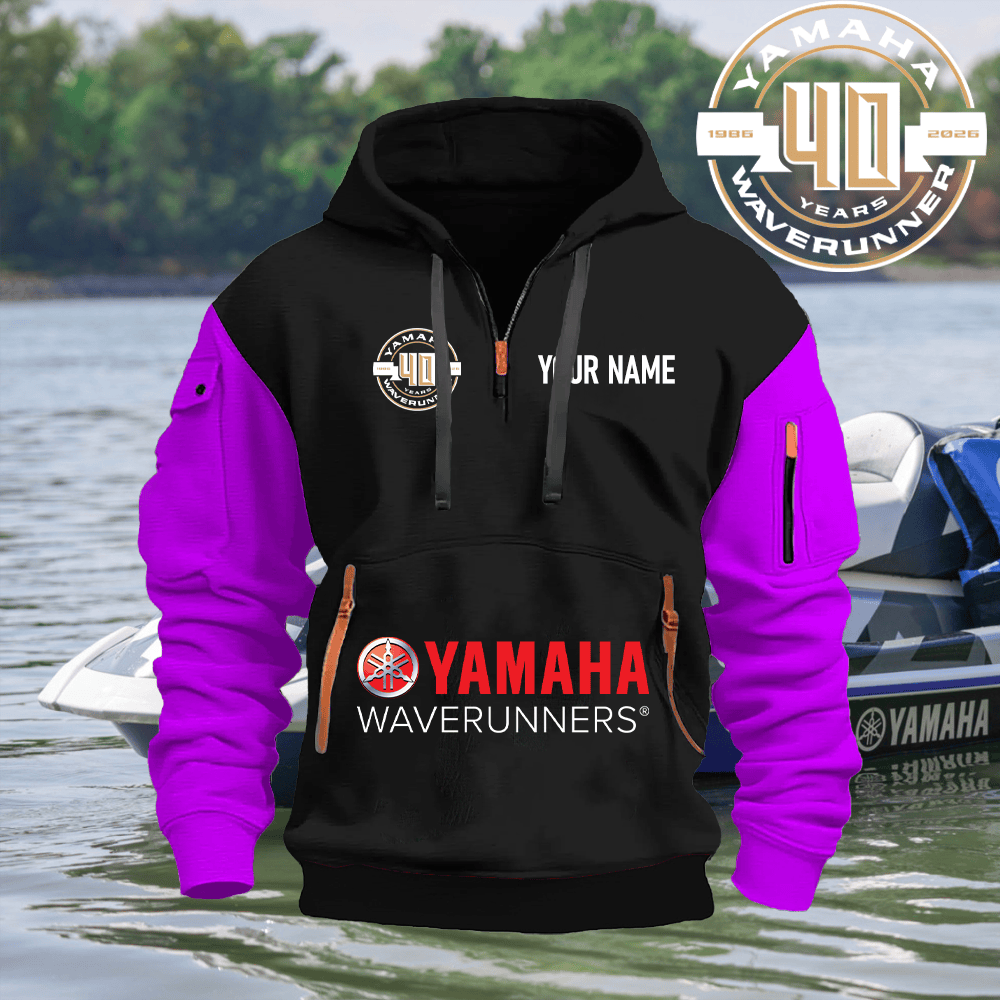 40th YA Custom Name Quarter Zipper Hoodie