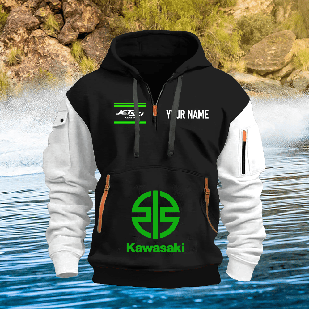 KK Custom Name Quarter Zipper Hoodie
