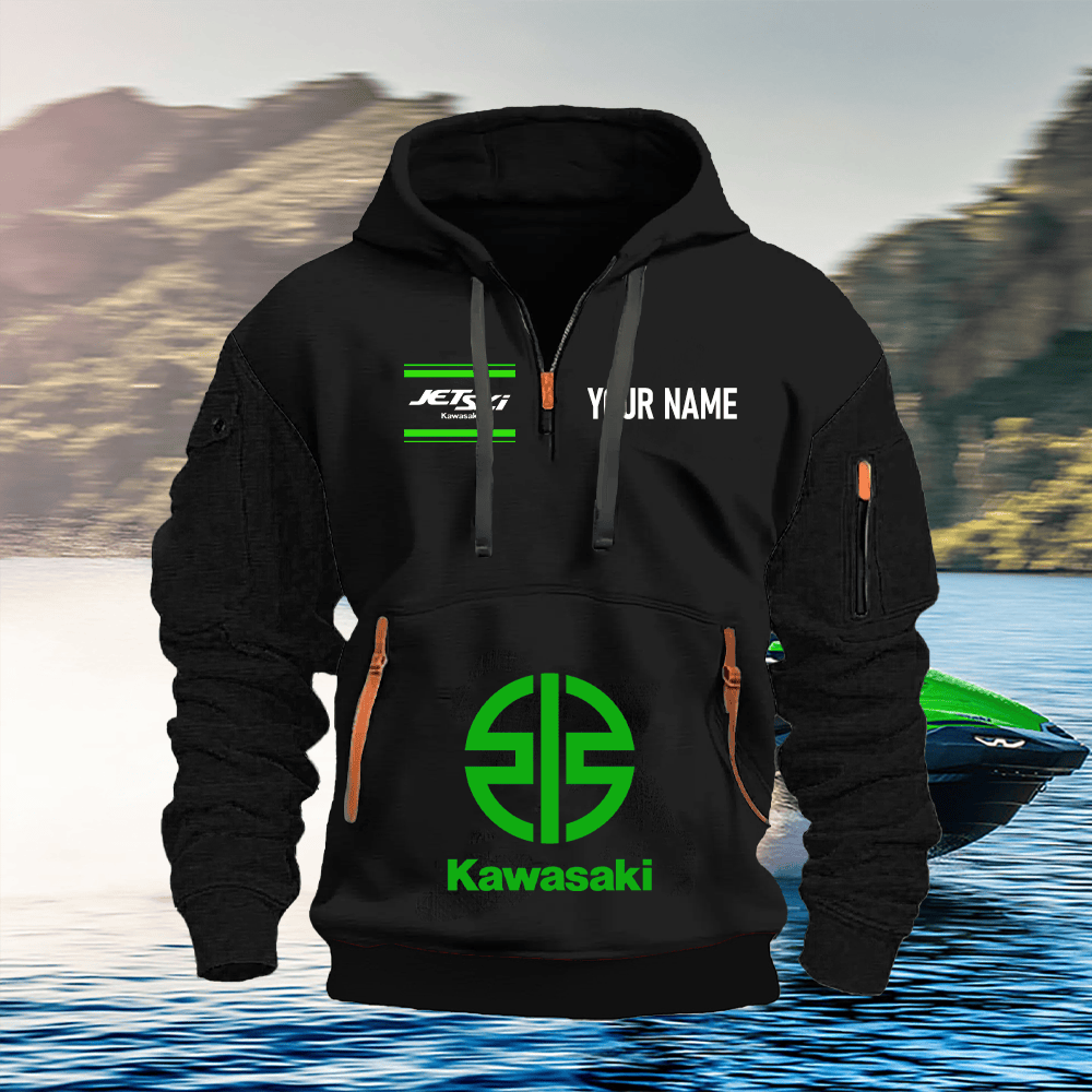 KK Custom Name Quarter Zipper Hoodie