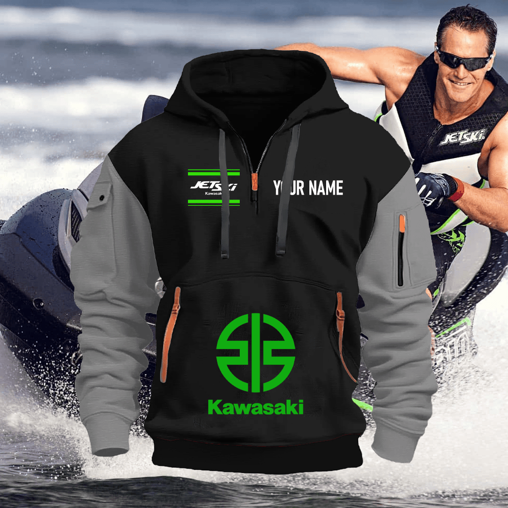 KK Custom Name Quarter Zipper Hoodie
