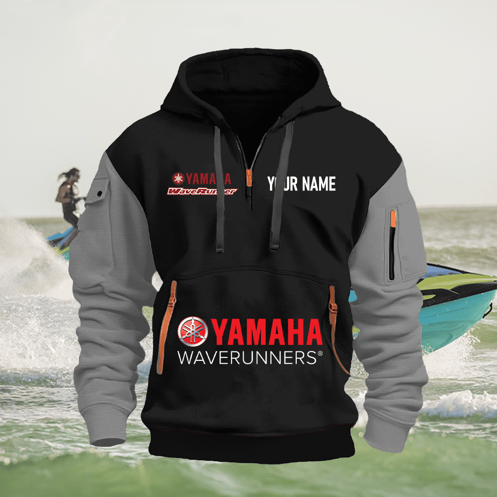 YA Custom Name Quarter Zipper Hoodie