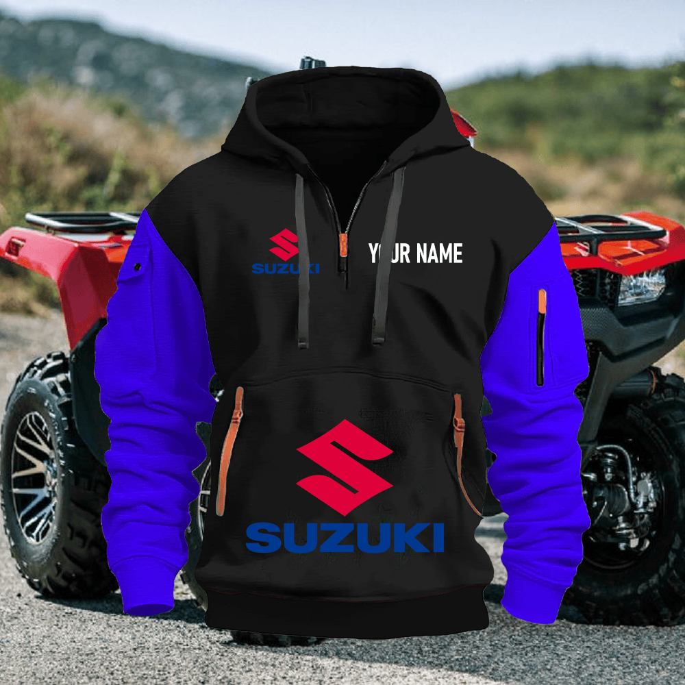 SZ Custom Name Quarter Zipper Hoodie