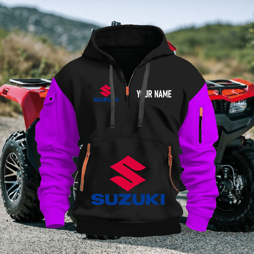 SZ Custom Name Quarter Zipper Hoodie