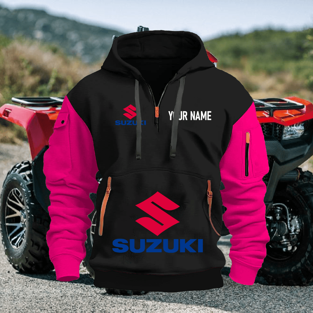 SZ Custom Name Quarter Zipper Hoodie