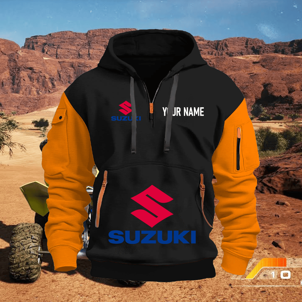 SZ Custom Name Quarter Zipper Hoodie