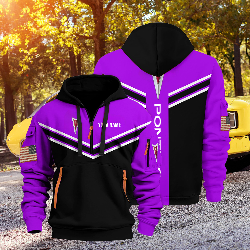 PT custom print name quarter zipper jacket