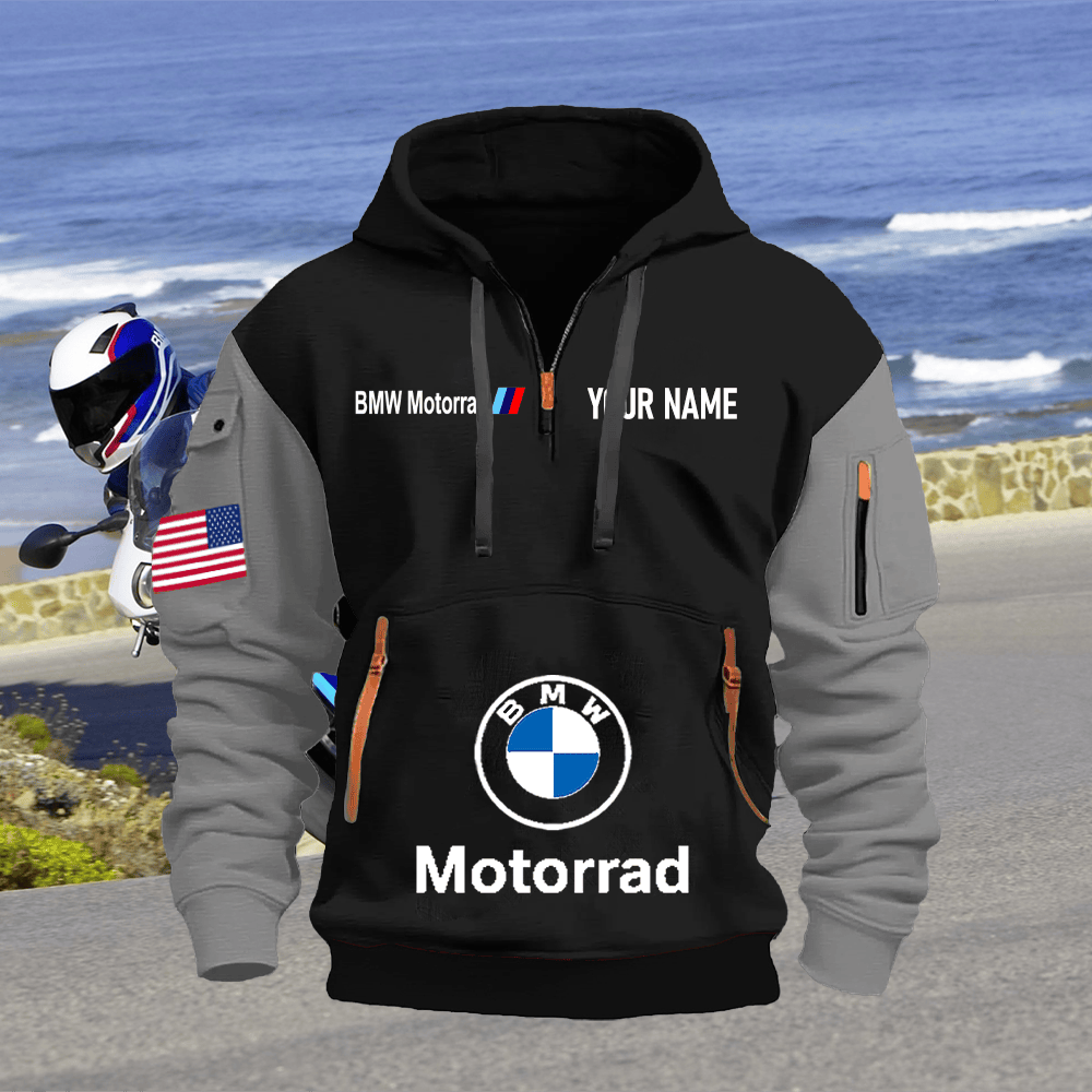 BM Custom Name Quarter Zipper Hoodie