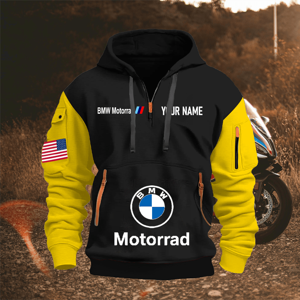 BM Custom Name Quarter Zipper Hoodie