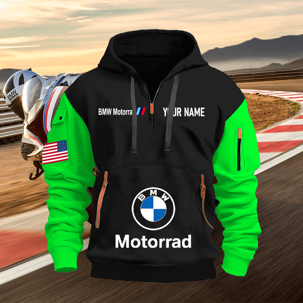 BM Custom Name Quarter Zipper Hoodie
