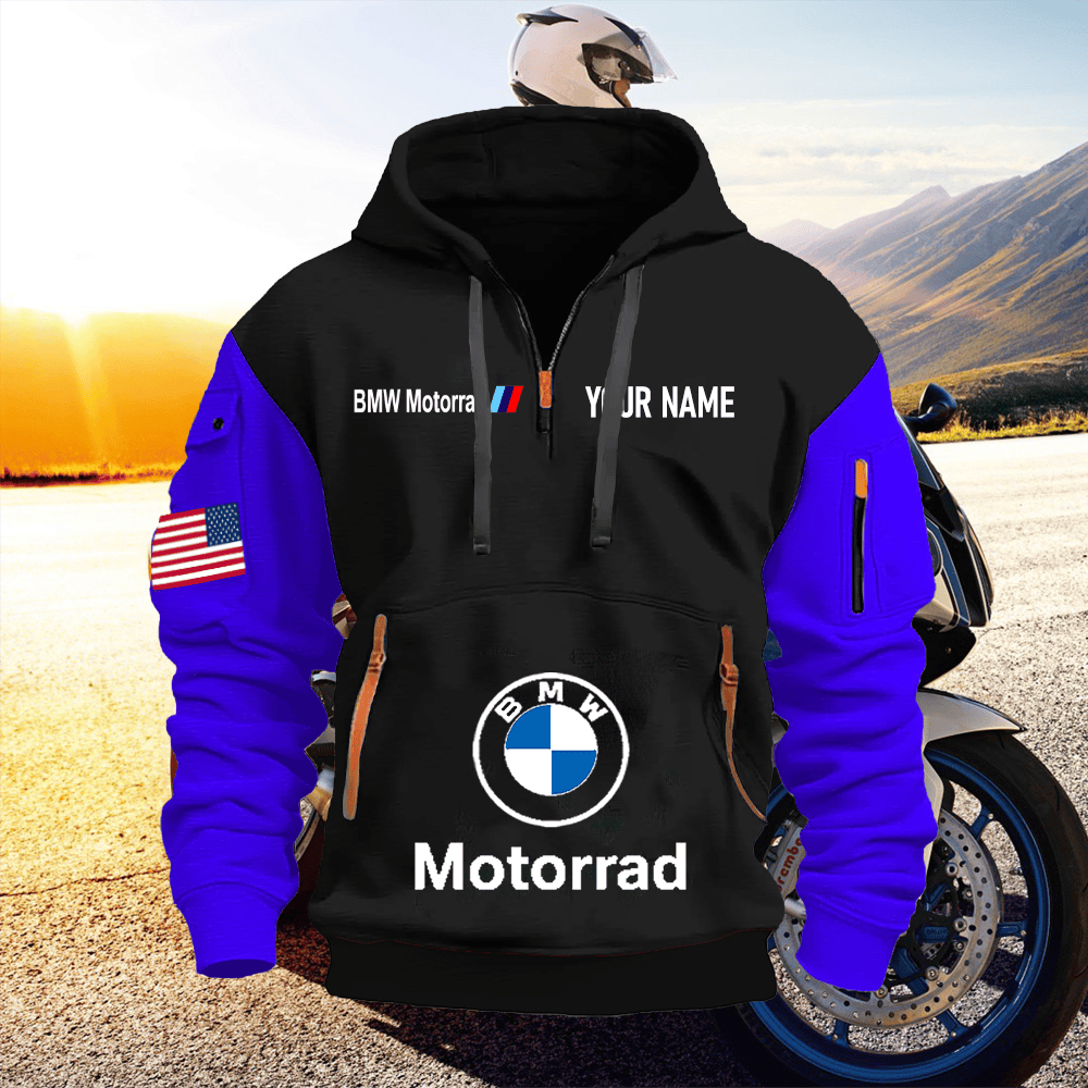 BM Custom Name Quarter Zipper Hoodie