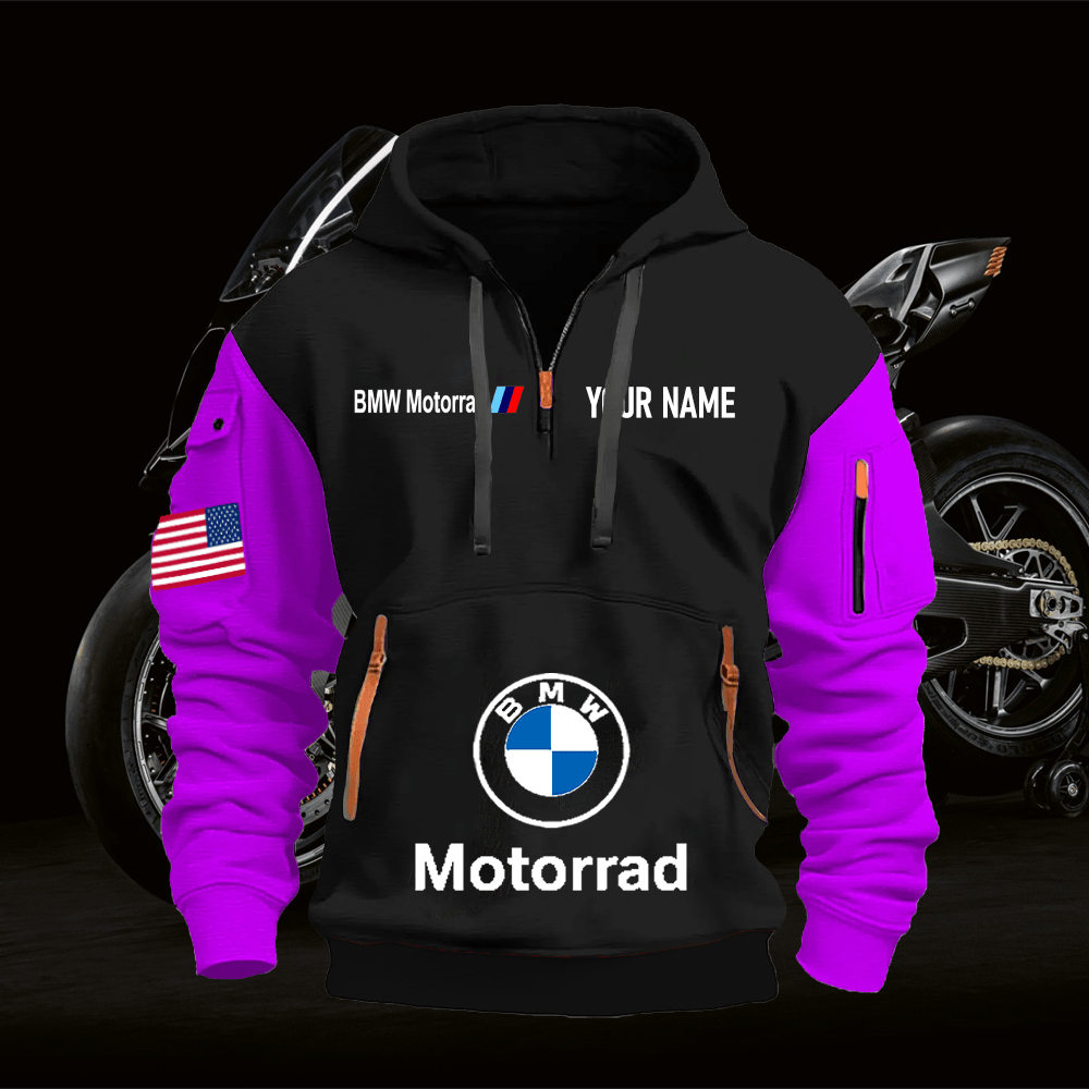 BM Custom Name Quarter Zipper Hoodie