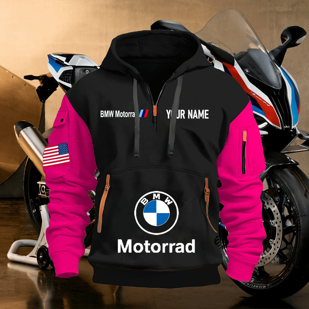 BM Custom Name Quarter Zipper Hoodie