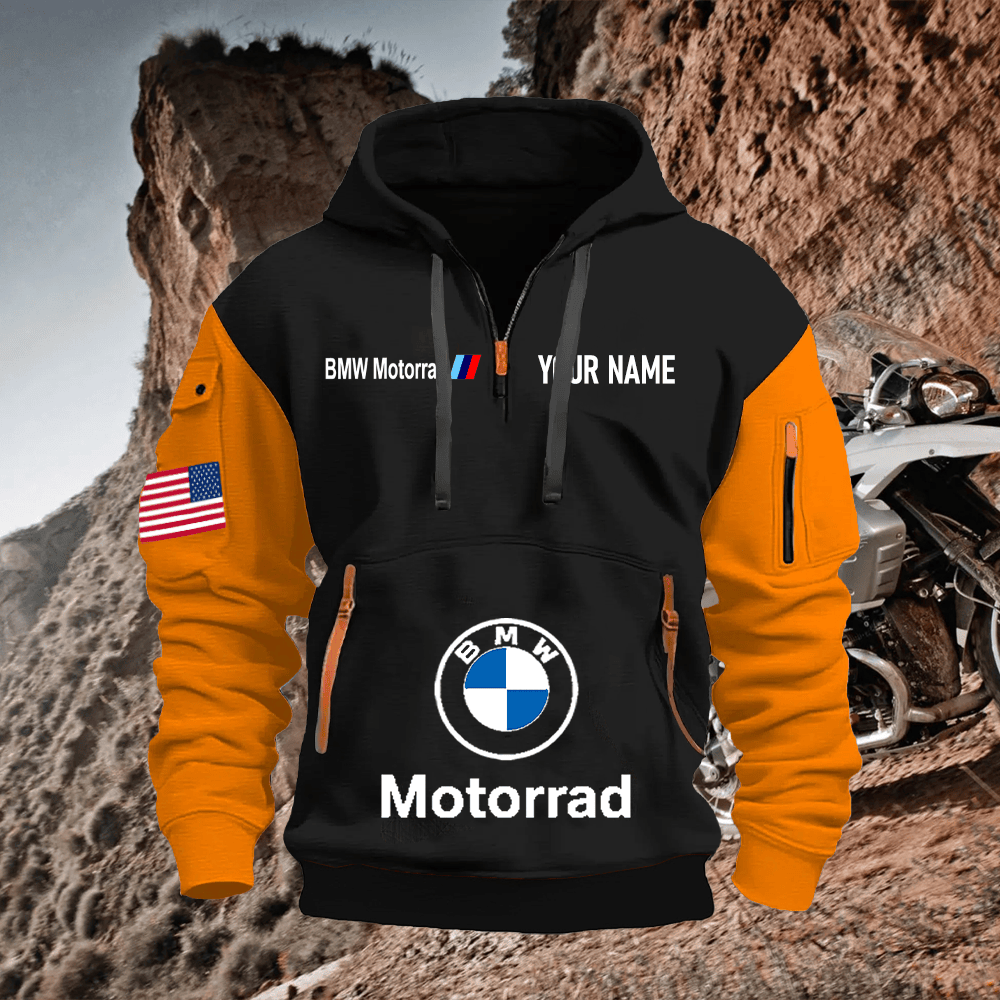 BM Custom Name Quarter Zipper Hoodie