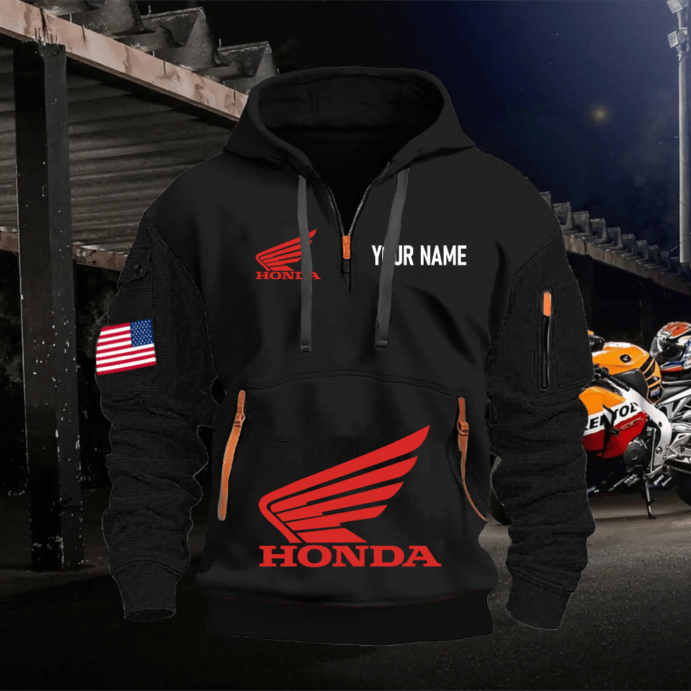 HO Custom Name Quarter Zipper Hoodie