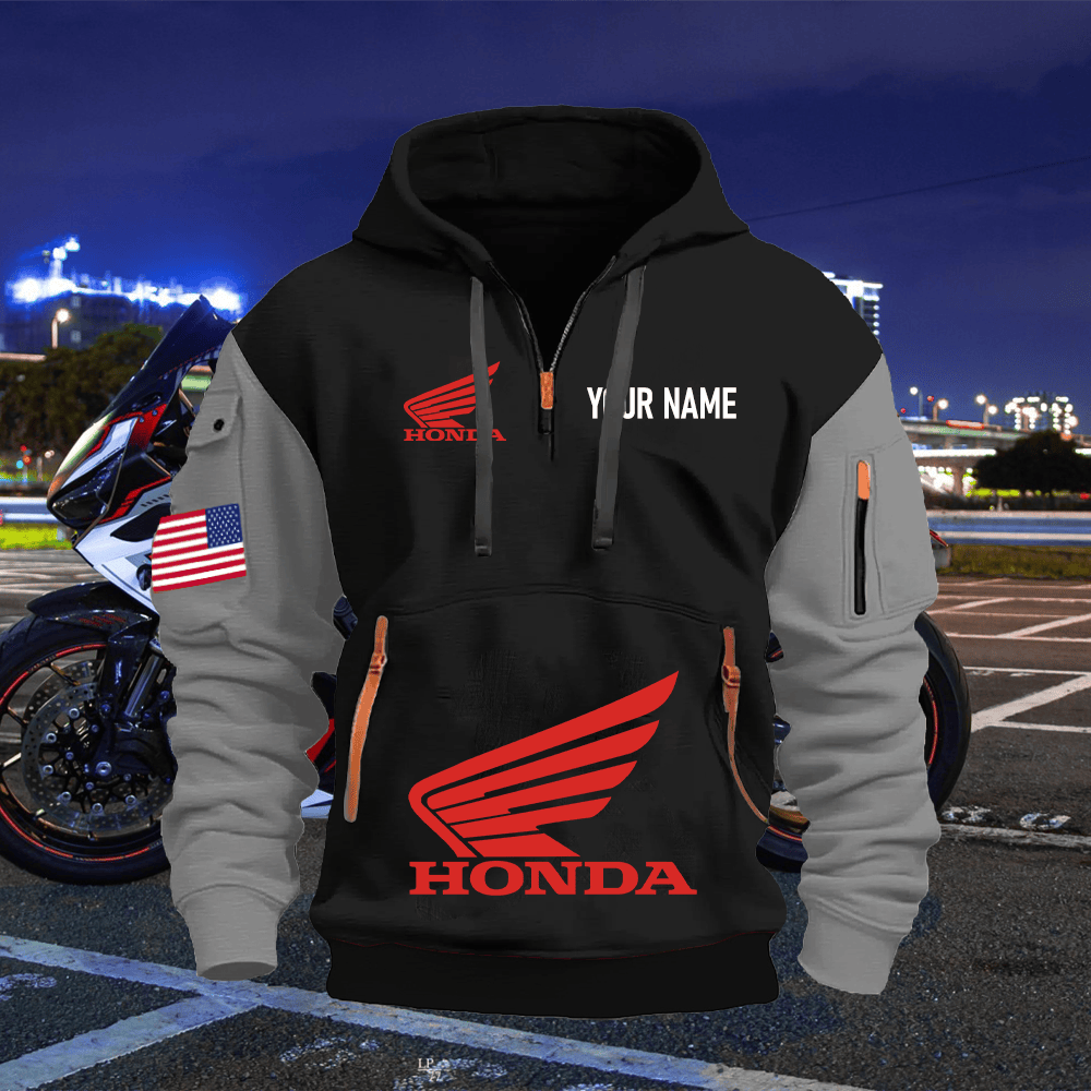 HO Custom Name Quarter Zipper Hoodie