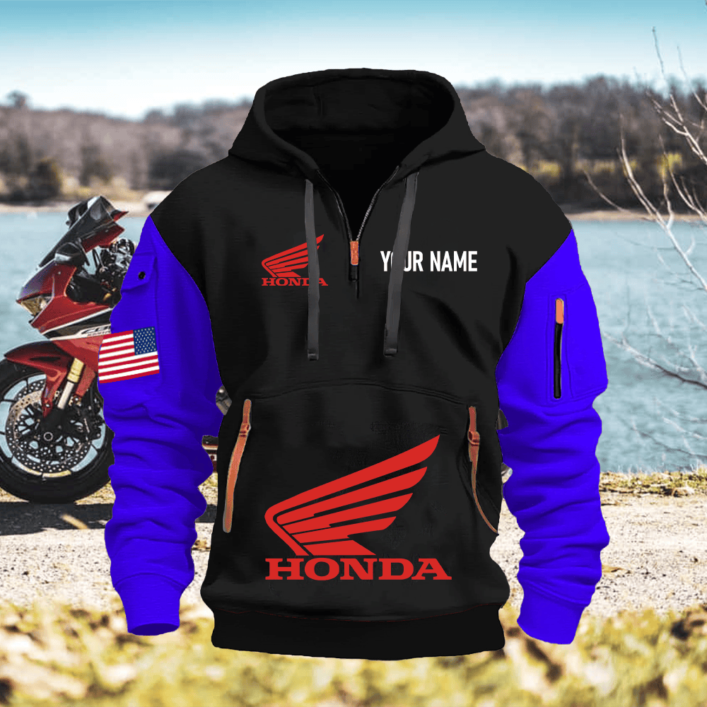 HO Custom Name Quarter Zipper Hoodie