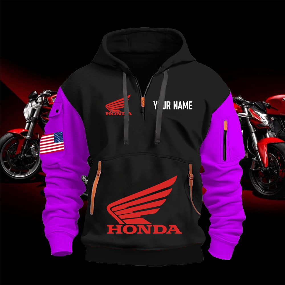 HO Custom Name Quarter Zipper Hoodie