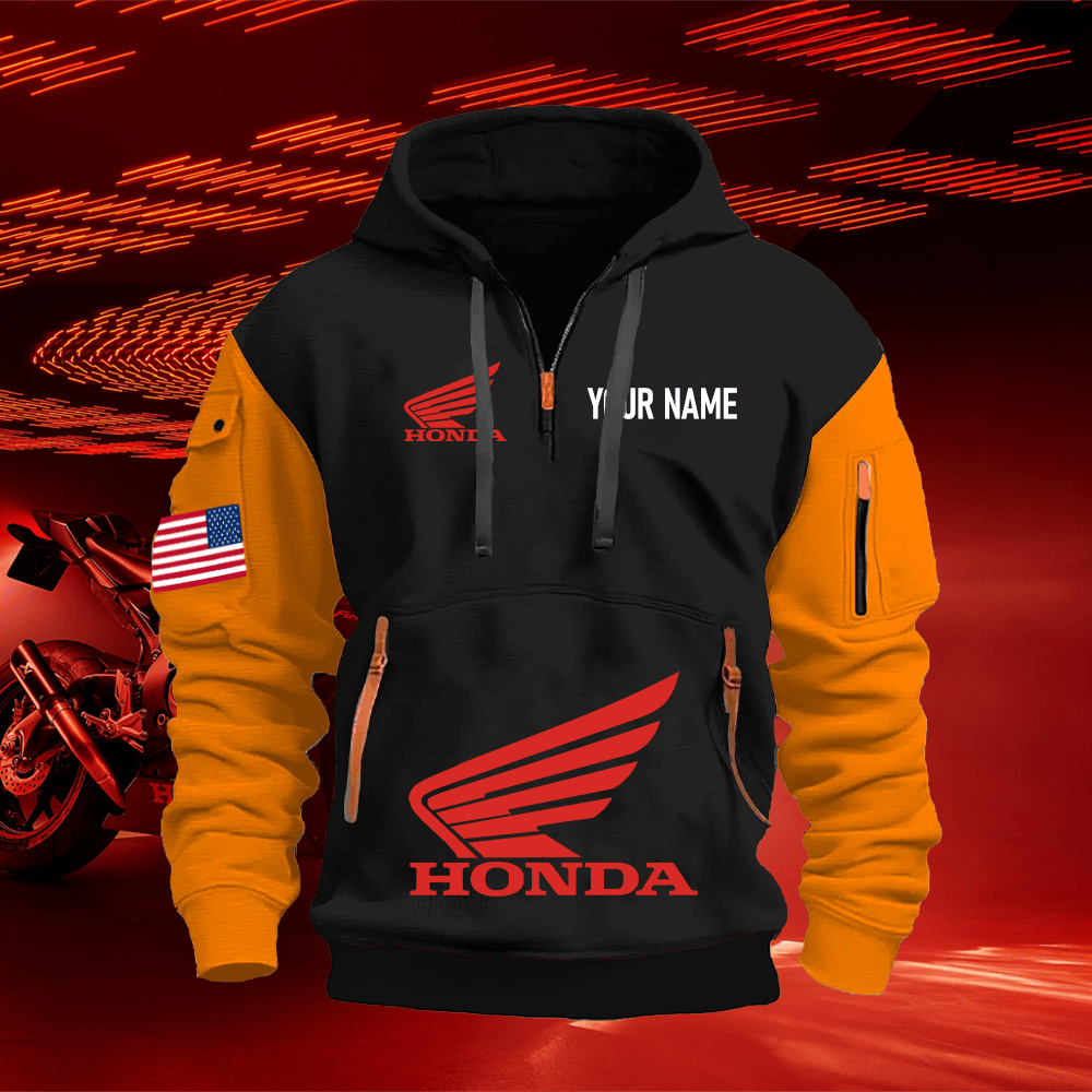 HO Custom Name Quarter Zipper Hoodie
