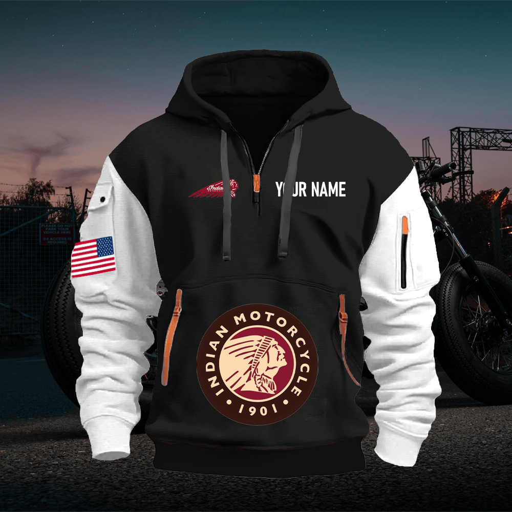 ID Custom Name Quarter Zipper Hoodie