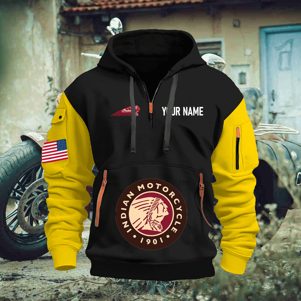 ID Custom Name Quarter Zipper Hoodie